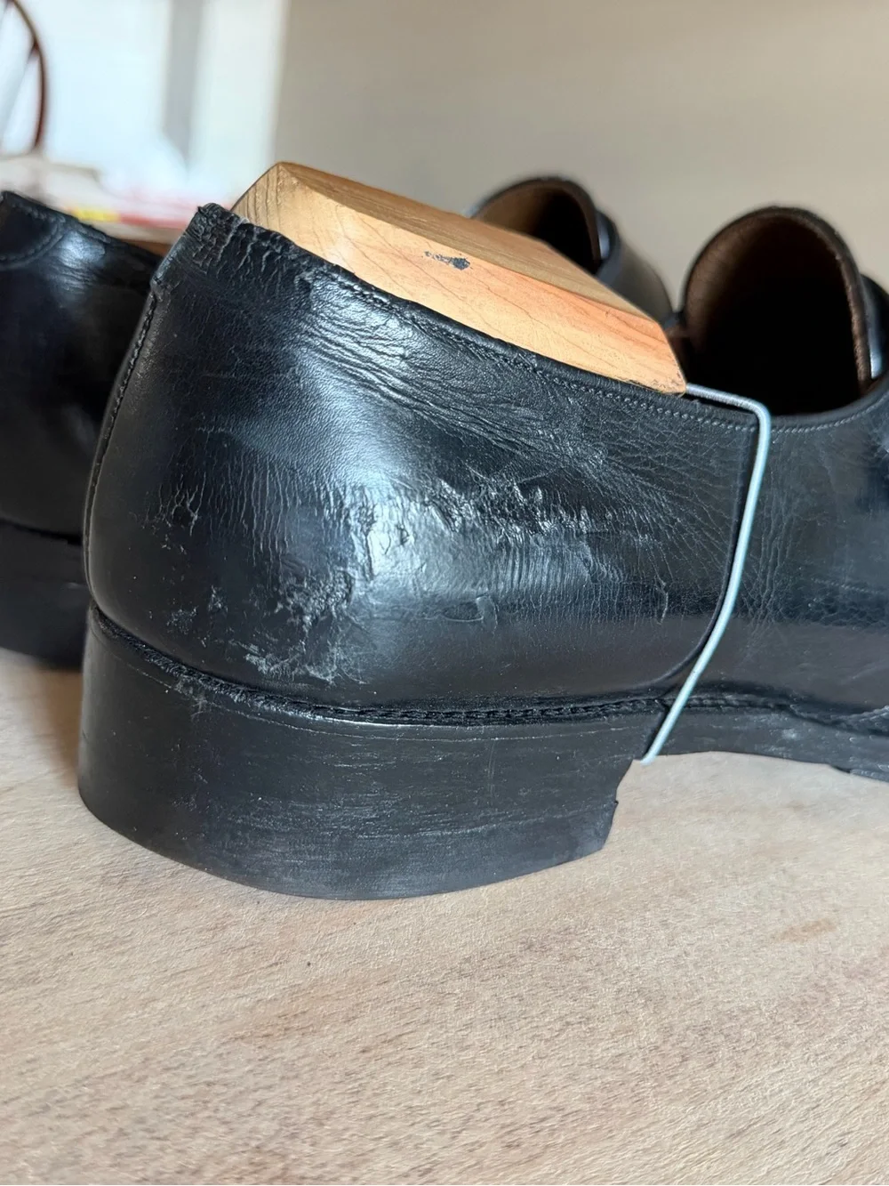 Vintage Allen Edmond DraKe Single Monk Strap Leather Formal Shoes Black Mens 11